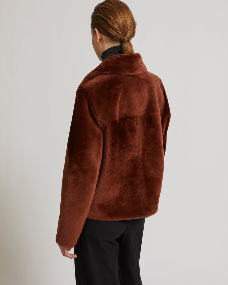 Short merino wool jacket