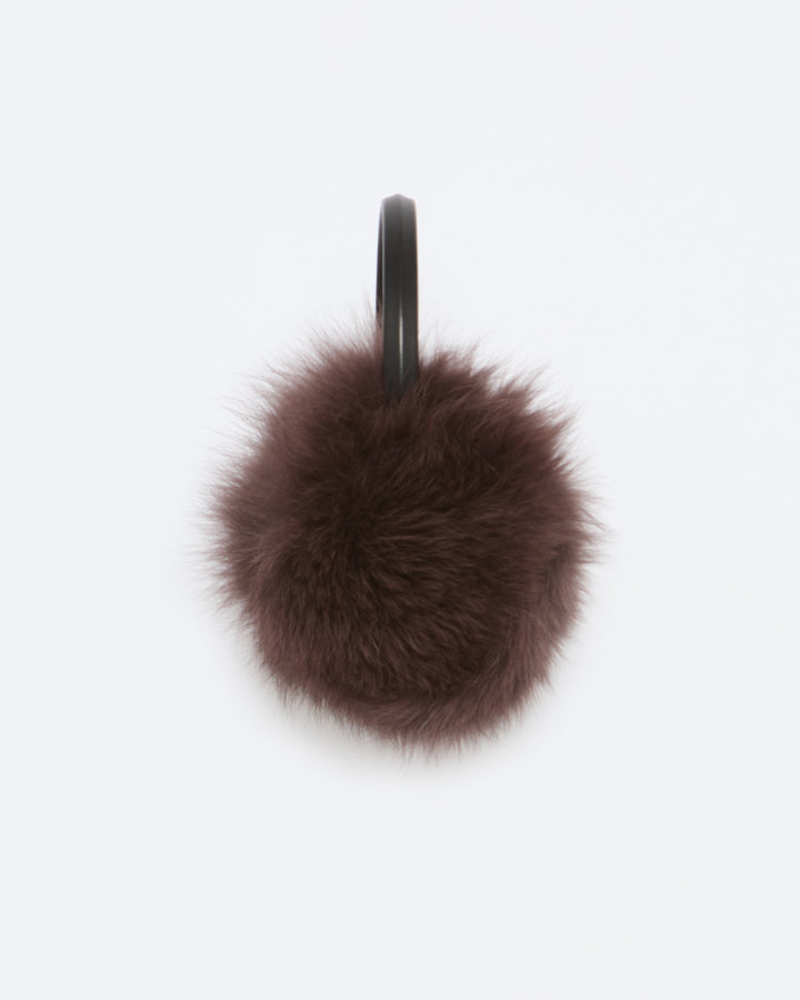 Fox fur earmuffs