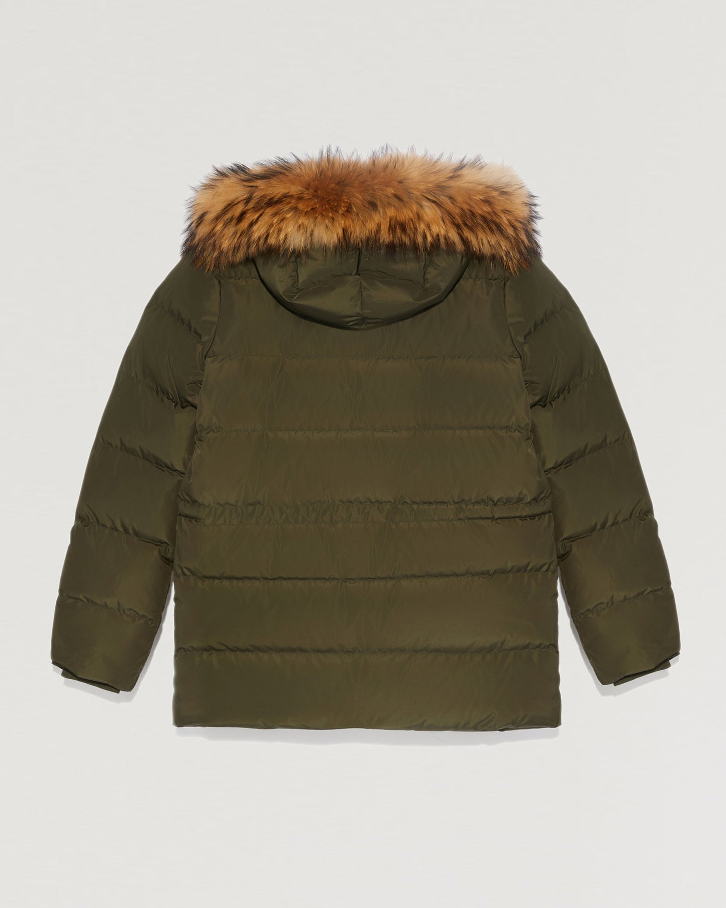 Black Friday 2025- Hooded down jacket with marmot fur-Yves Salomon-Winter sale & boxing day