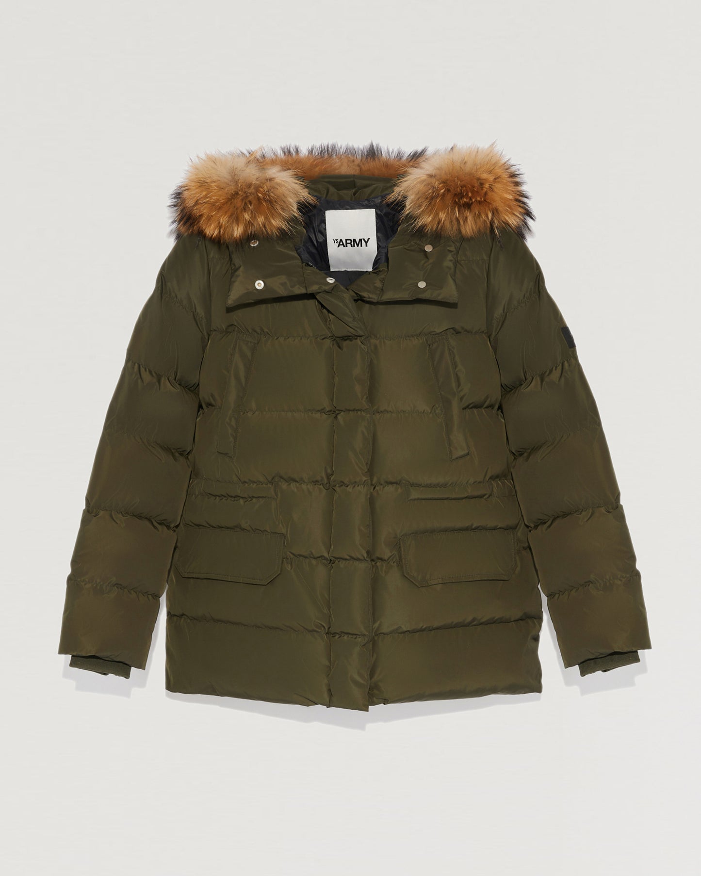 Black Friday 2025- Hooded down jacket with marmot fur-Yves Salomon-Winter sale & boxing day