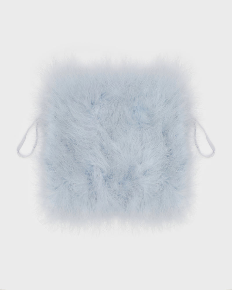 Mini feather bag - blue