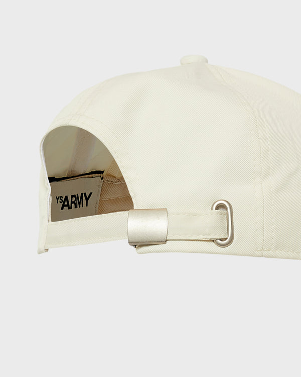 Polycotton drill cap - white