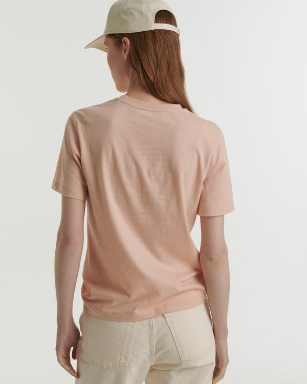 Cotton-cashmere jersey T-shirt - pink