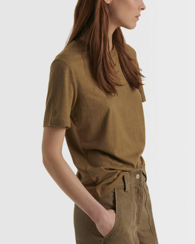 Cotton-cashmere jersey T-shirt