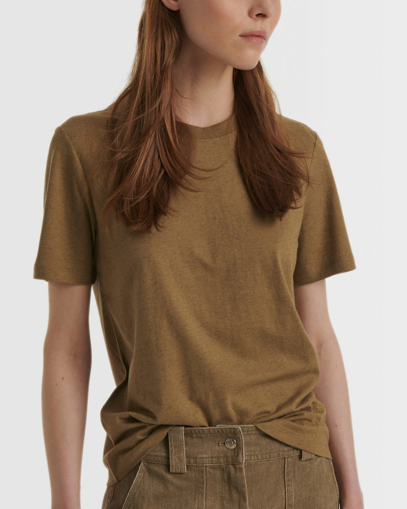 Cotton-cashmere jersey T-shirt