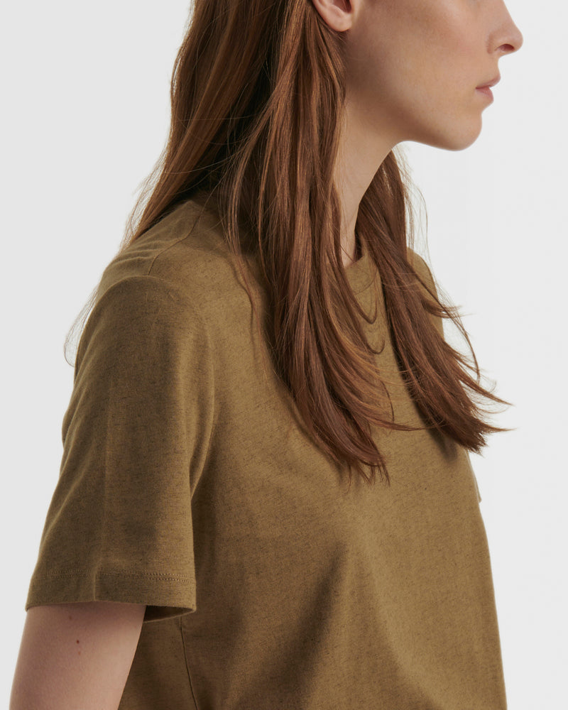 Cotton-cashmere jersey T-shirt