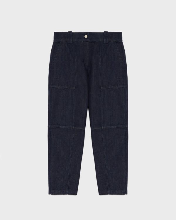 Denim cargo design trousers-Yves Salomon-Winter sale & boxing day
