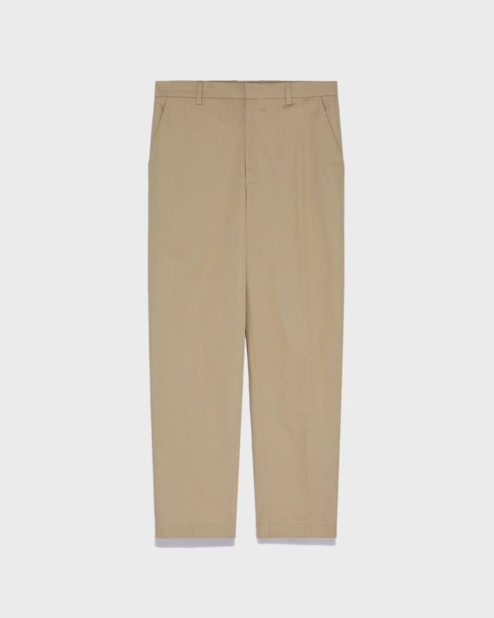 Straight cotton trousers