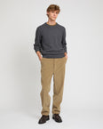 Corduroy straight leg trousers