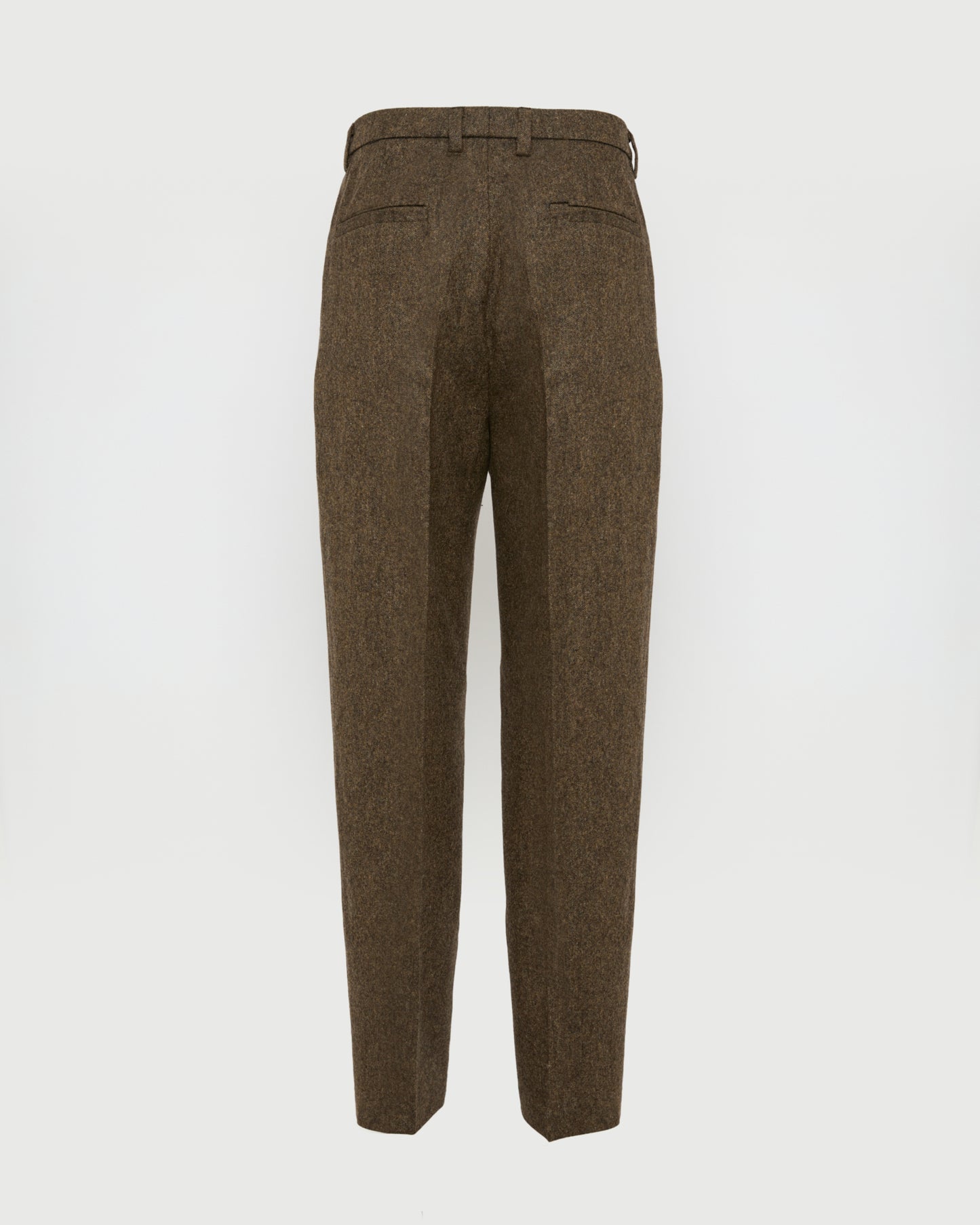 Straight-leg cashmere and wool tweed trousers -Yves Salomon