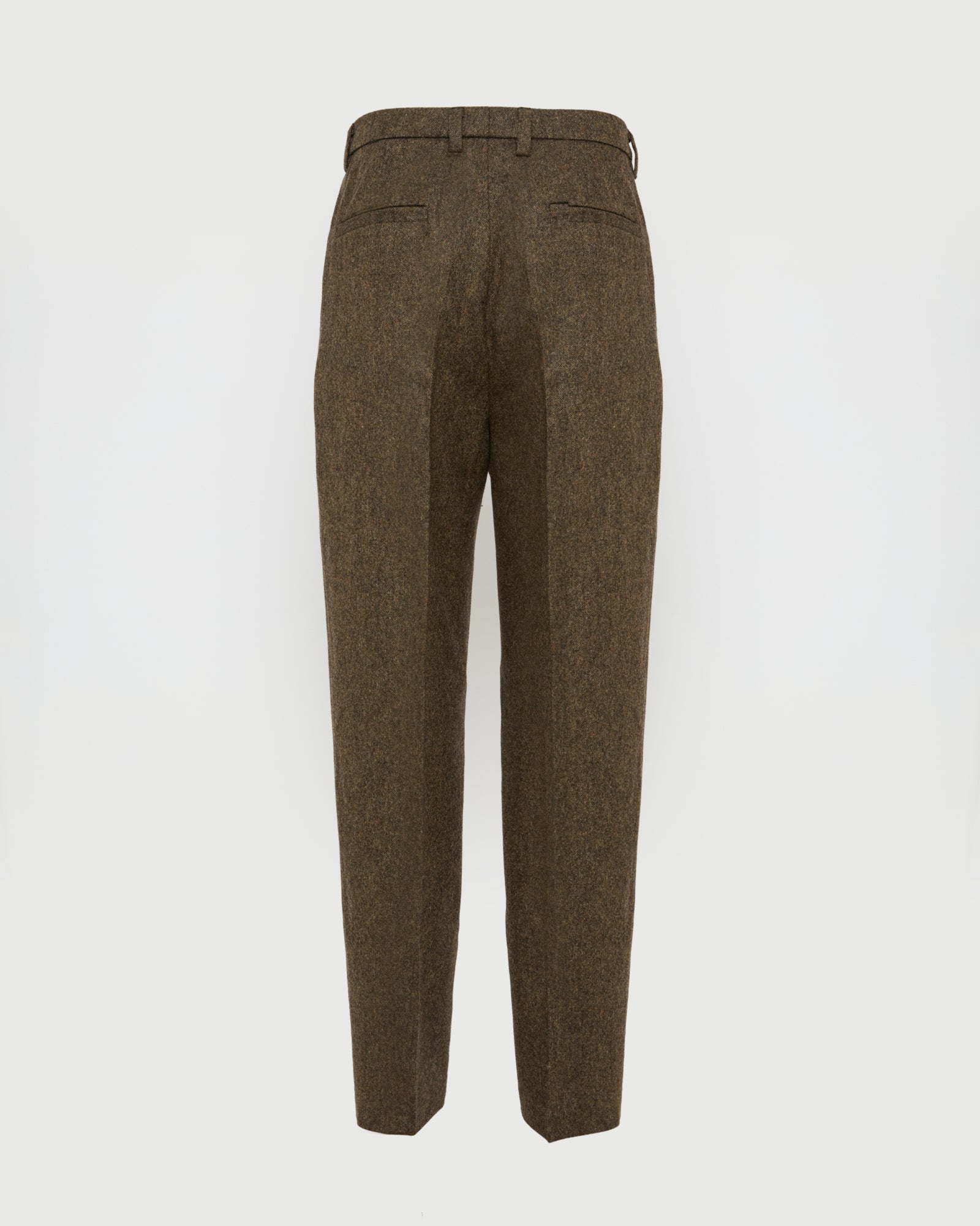 Straight-leg cashmere and wool tweed trousers -Yves Salomon