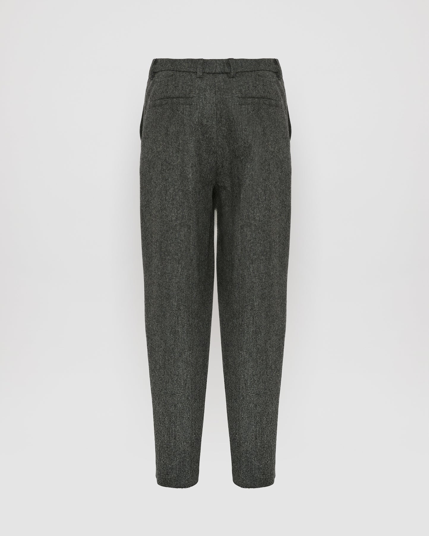 Straight-leg cashmere and wool tweed trousers