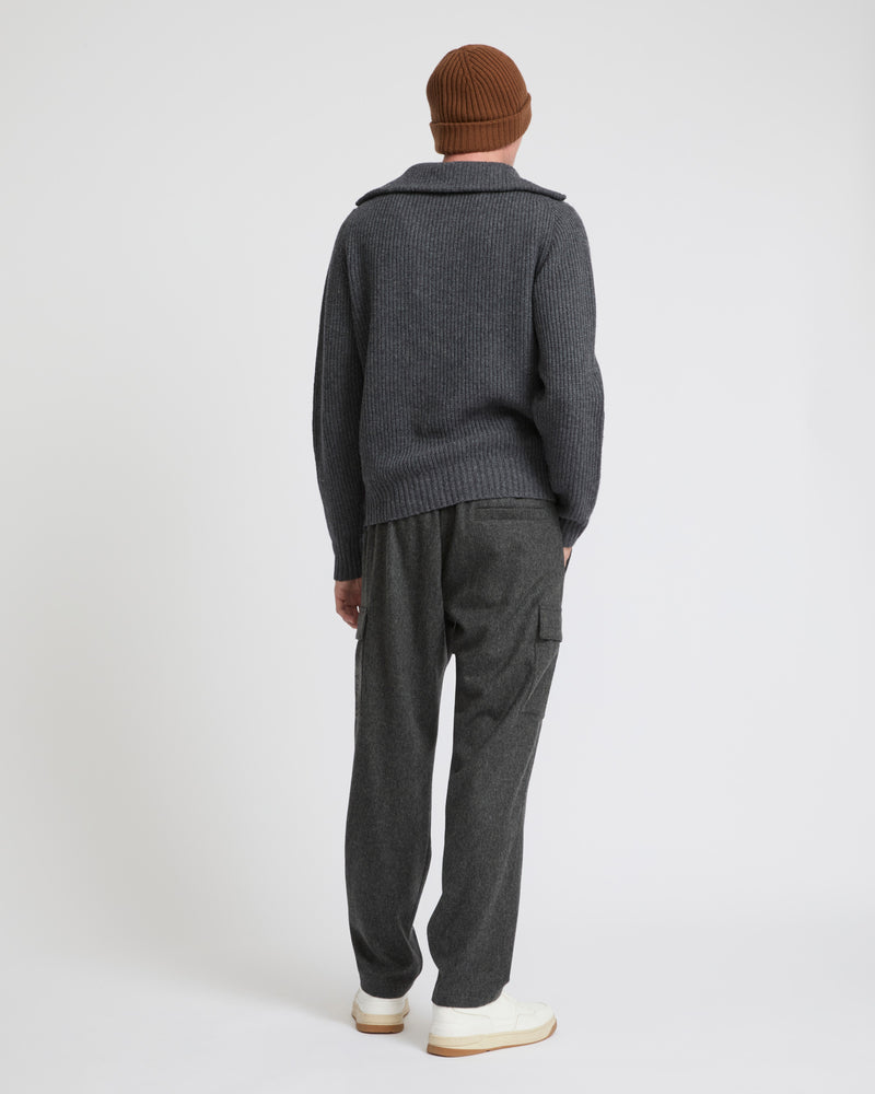 Wool cargo trousers