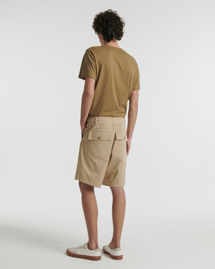 cotton shorts - beige