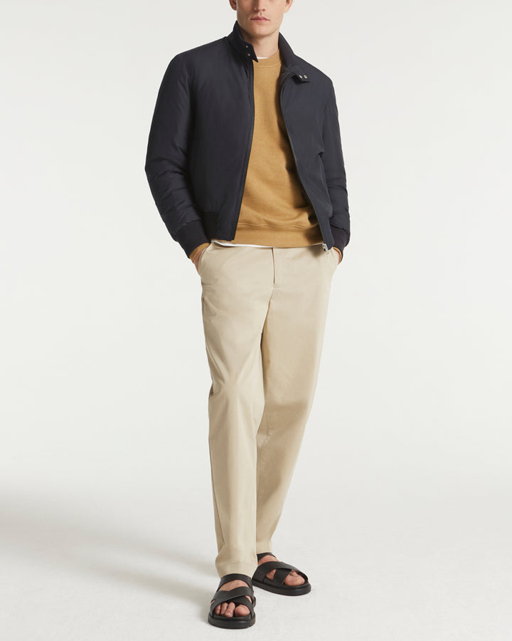 Down-filled technical fabric blouson