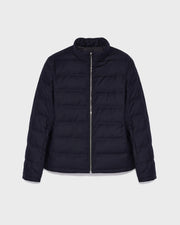 Collar down jacket in Loro Piana fabric