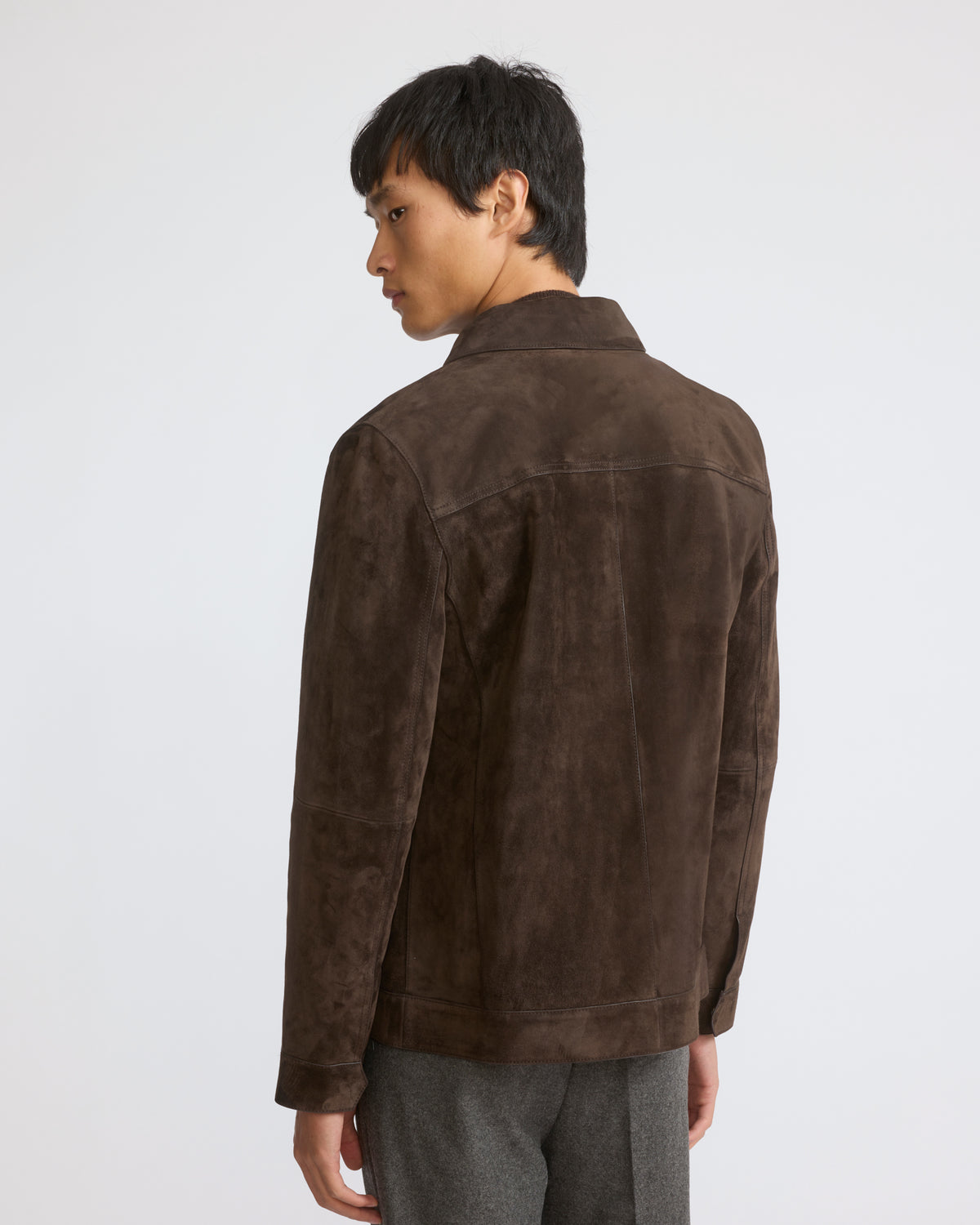 Suede calfskin leather jacket - Yves Salomon - New Fall/Winter Collection