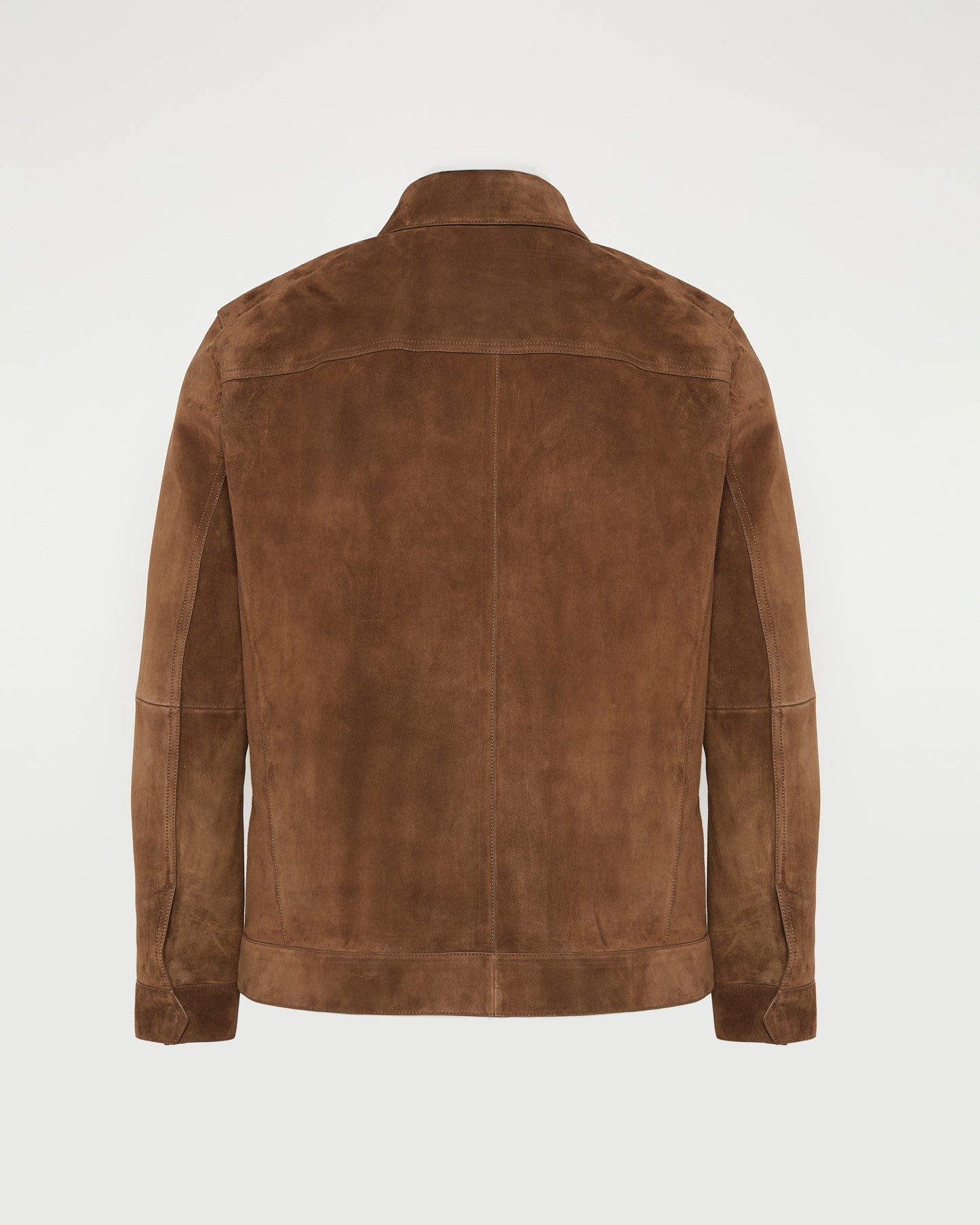 Suede-finish calfskin safari jacket