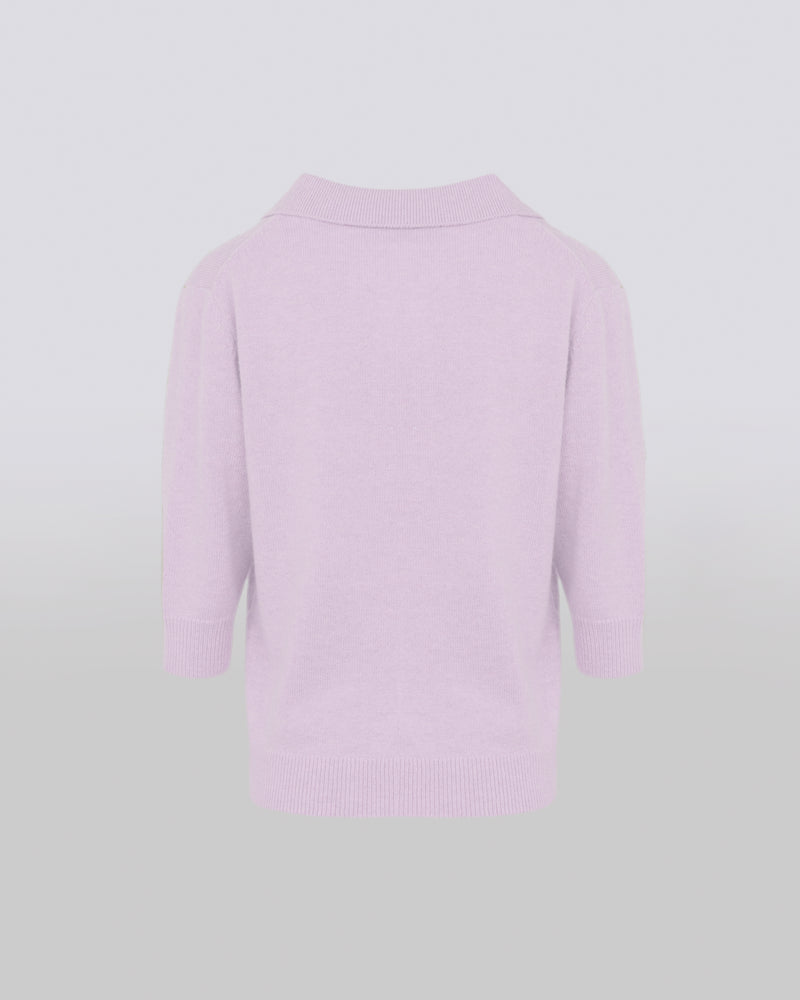 Knit polo shirt