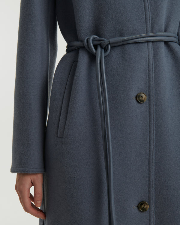 Long double-sided cashmere coat