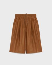 Leather bermuda shorts