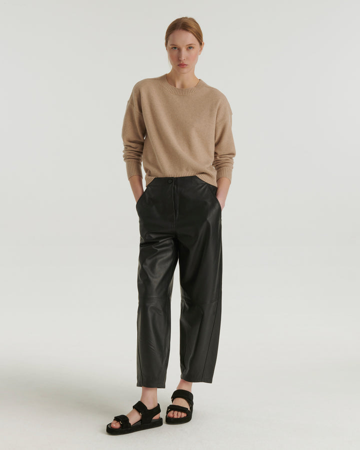 Summer sale -  Lamb leather trousers - Yves Salomon