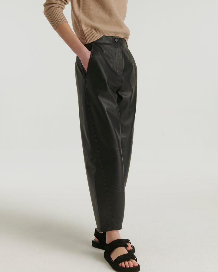 Summer sale -  Lamb leather trousers - Yves Salomon