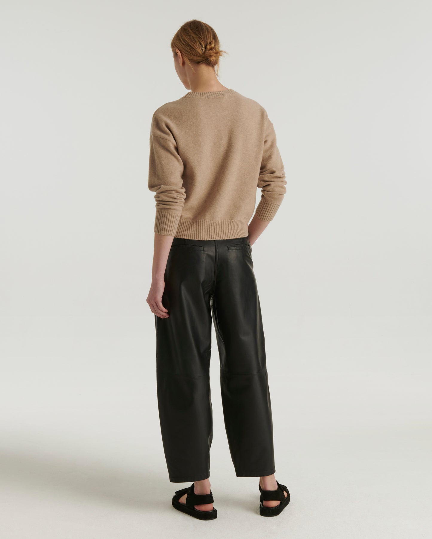 Summer sale -  Lamb leather trousers - Yves Salomon