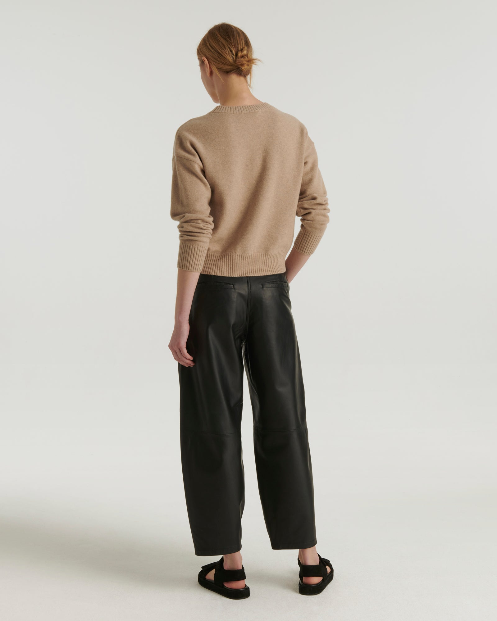 Summer sale -  Lamb leather trousers - Yves Salomon