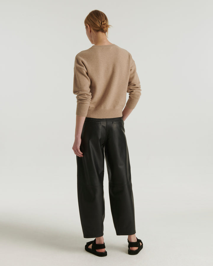 Summer sale -  Lamb leather trousers - Yves Salomon