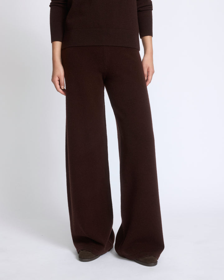 Merino knit wide leg trousers - Yves Salomon - New Fall/Winter Collection
