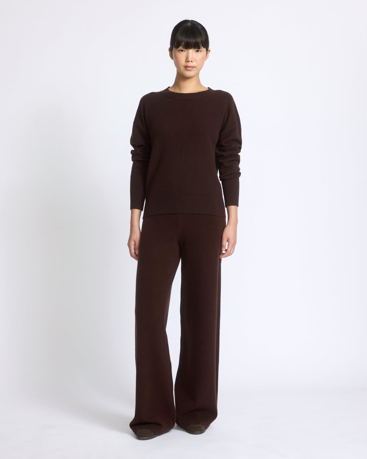 Merino knit wide leg trousers - Yves Salomon - New Fall/Winter Collection