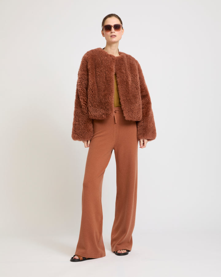 Merino knit wide leg trousers -Yves Salomon - New spring summer collection