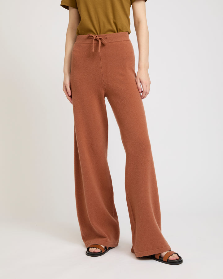 Merino knit wide leg trousers -Yves Salomon - New spring summer collection