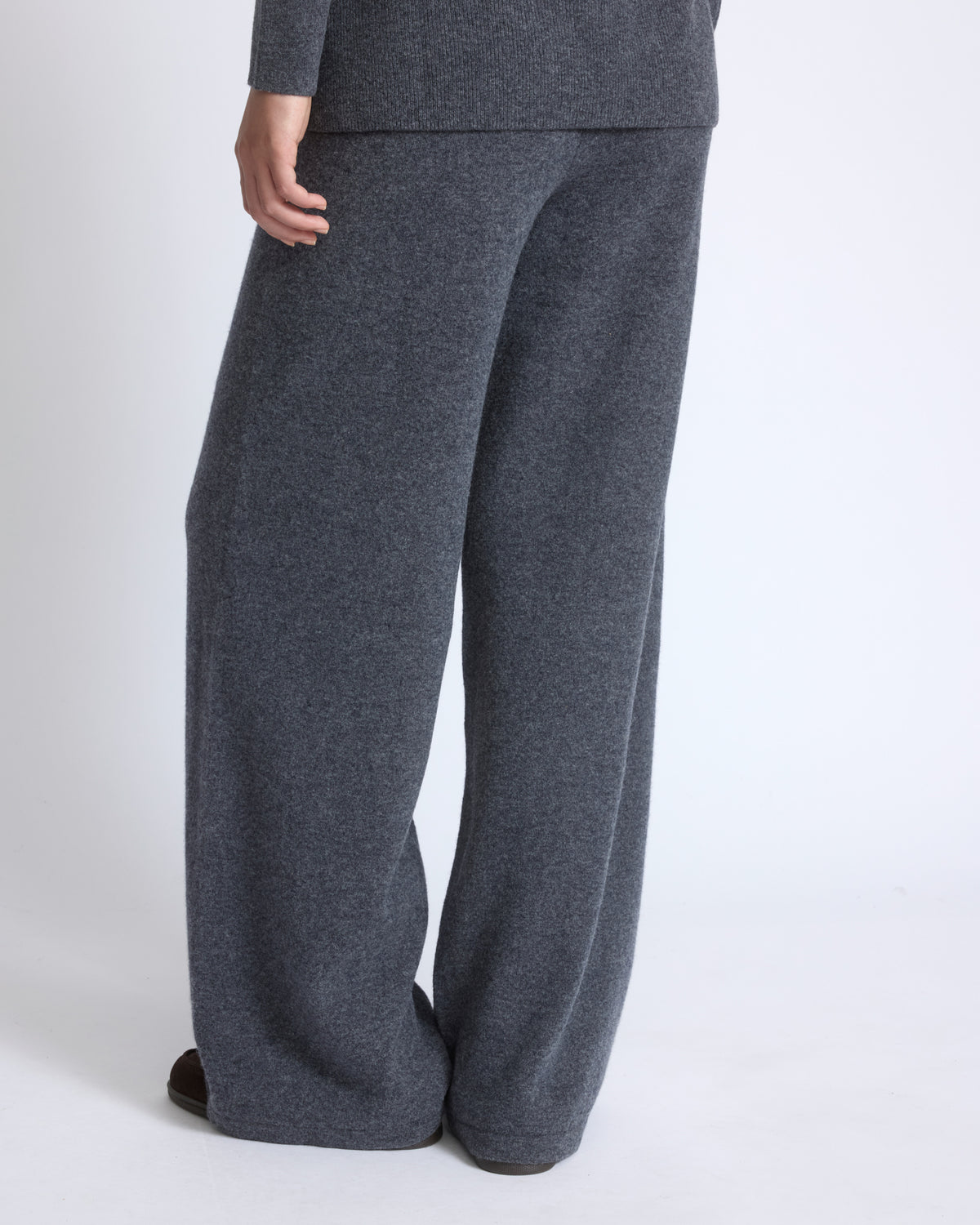 Merino knit wide leg trousers - Yves Salomon - New Fall/Winter Collection