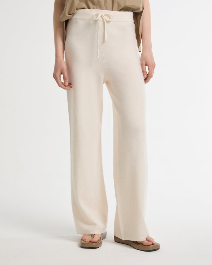Merino knit wide leg trousers -Yves Salomon - New spring summer collection