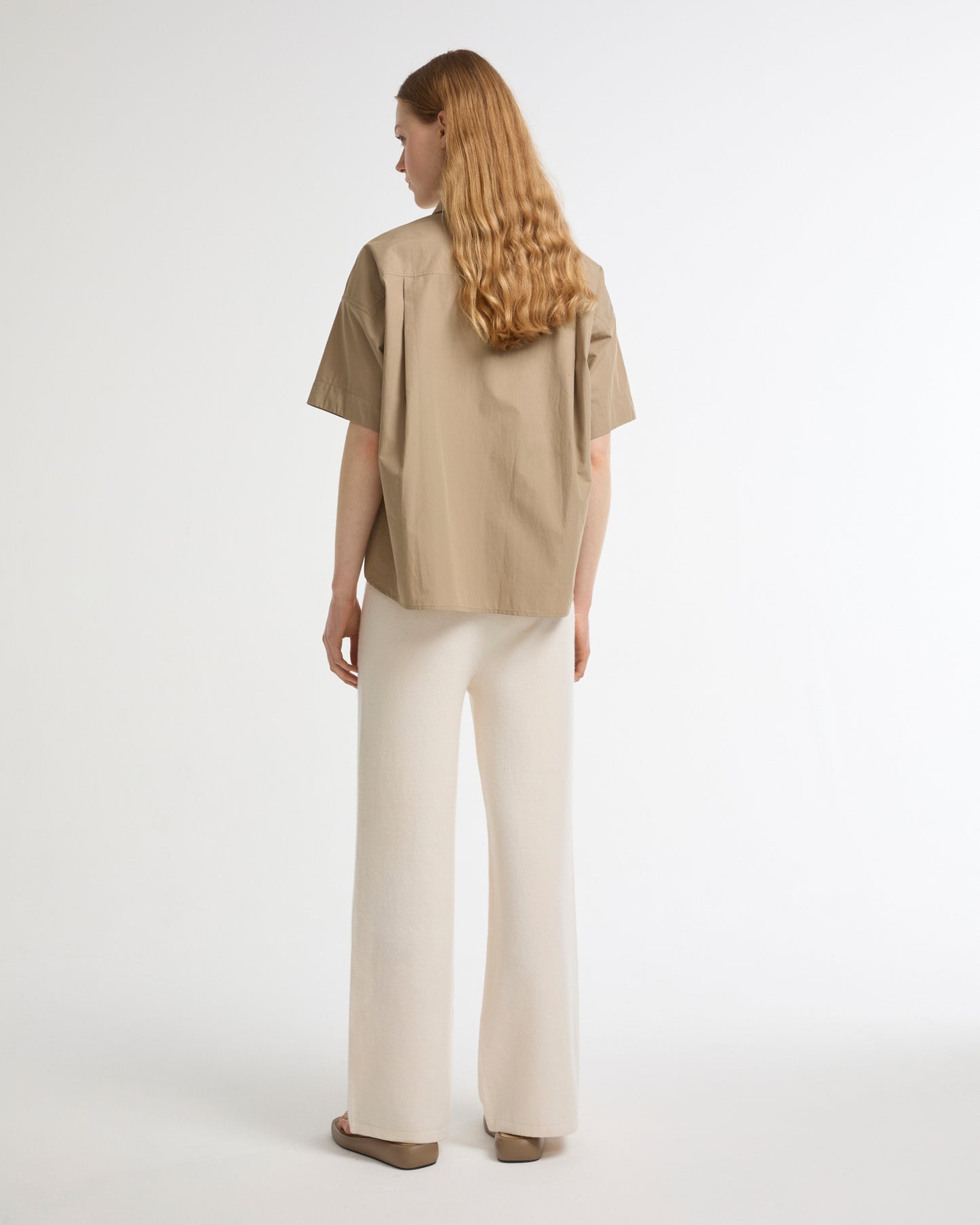Merino knit wide leg trousers -Yves Salomon - New spring summer collection