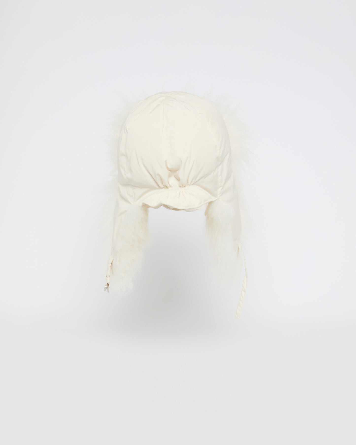 Technical fabric and cashmere ushanka