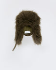 Technical fabric and cashmere ushanka