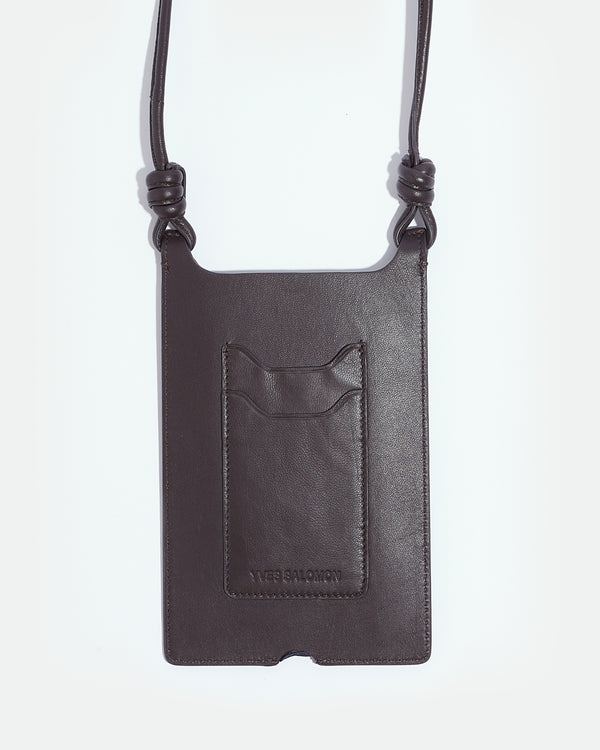 Phone case in lamb leather