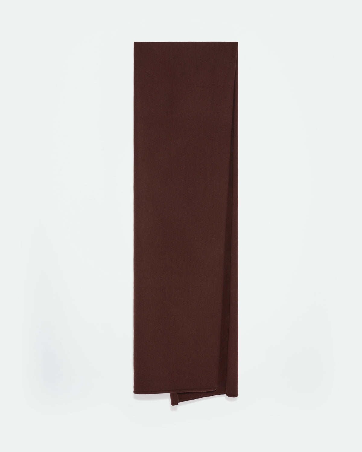Long scarf in cashmere wool knit -Yves Salomon