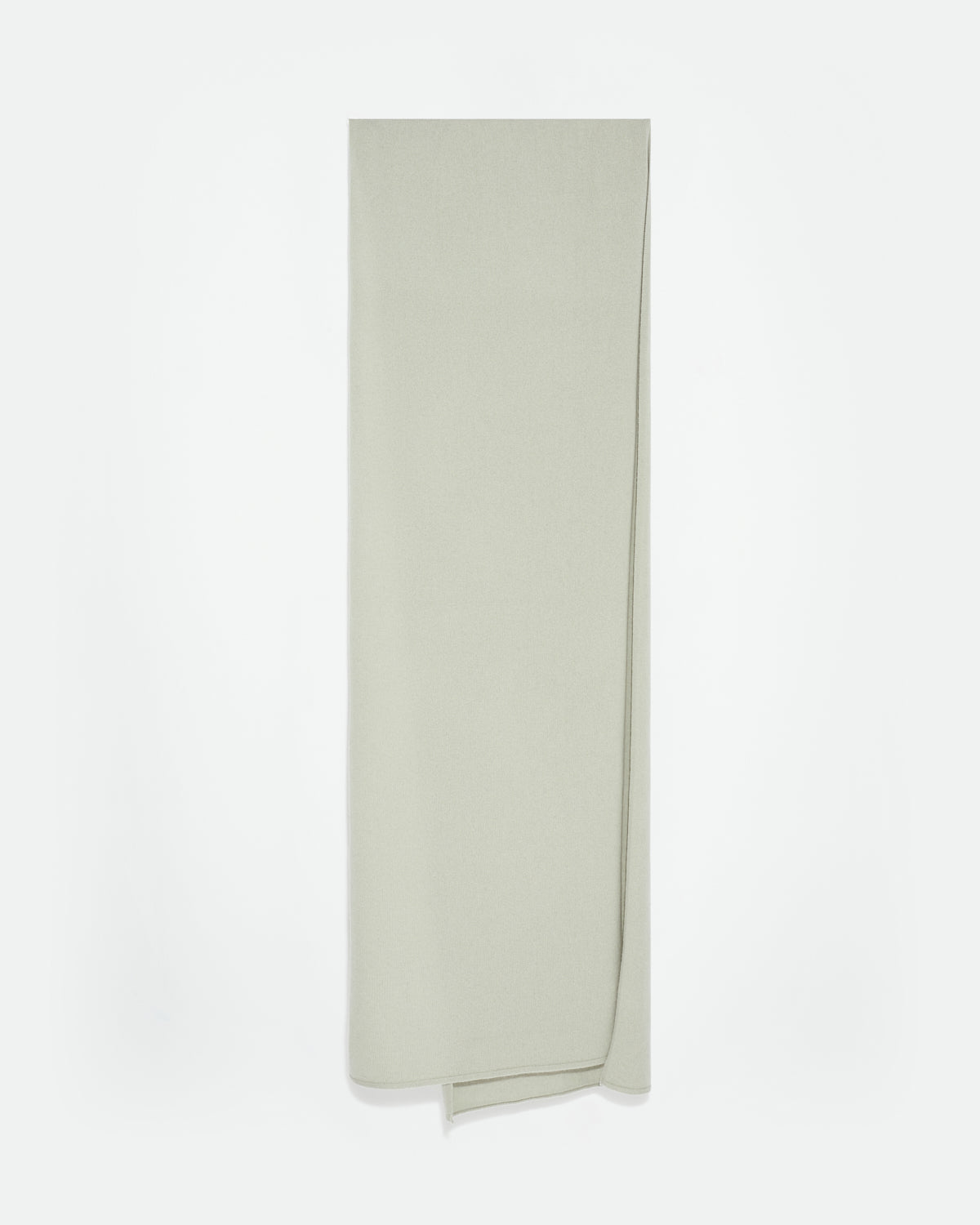 Long scarf in cashmere wool knit -Yves Salomon