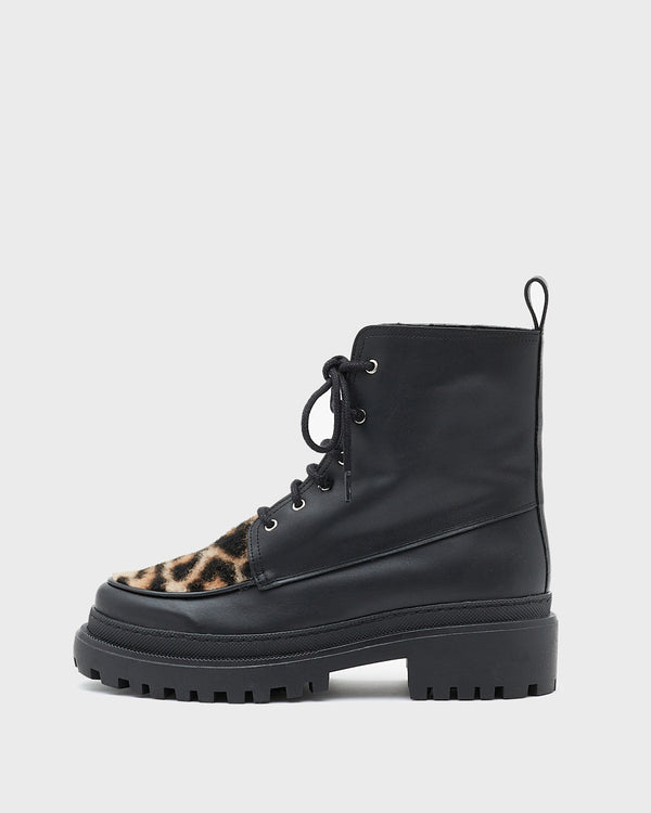 Leather ankle boots