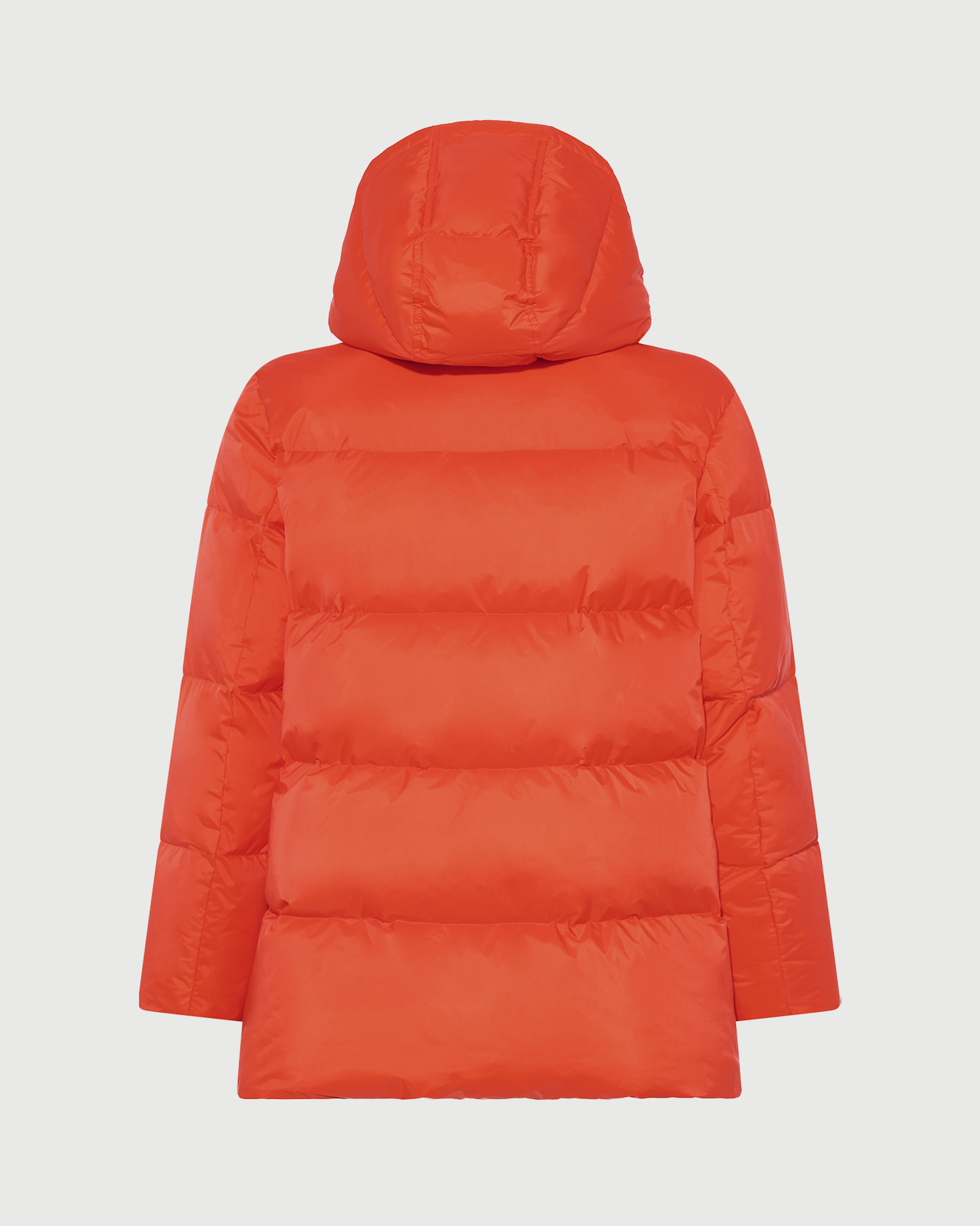 A-line down jacket in waterproof technical fabric with airy lambswool trim - Yves Salomon - New Fall Winter Collection