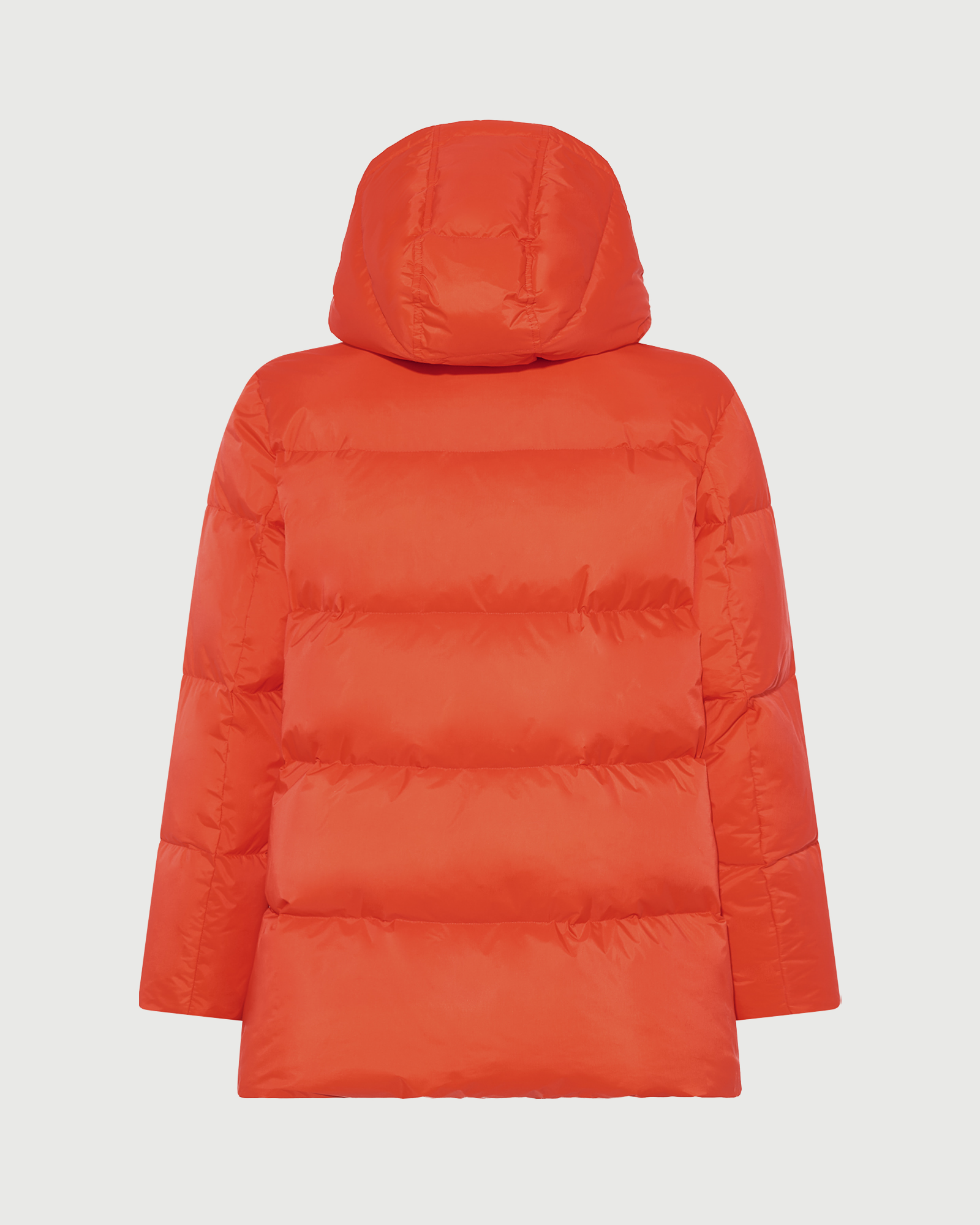 A-line down jacket in waterproof technical fabric with airy lambswool trim - Yves Salomon - New Fall Winter Collection