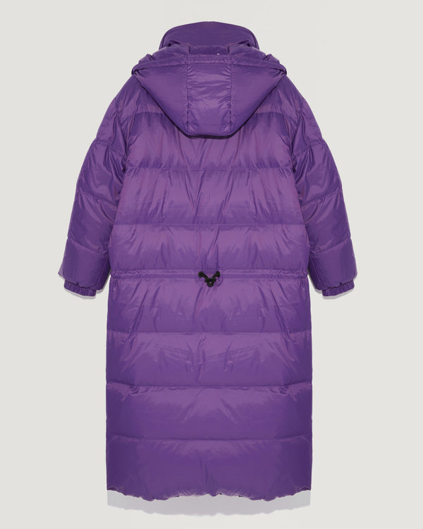 7/8 length reversible down jacket in water-repellent technical fabric-Yves Salomon-Winter sale & boxing day