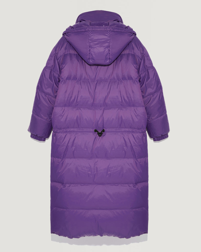 7/8 length reversible down jacket in water-repellent technical fabric-Yves Salomon-Winter sale & boxing day
