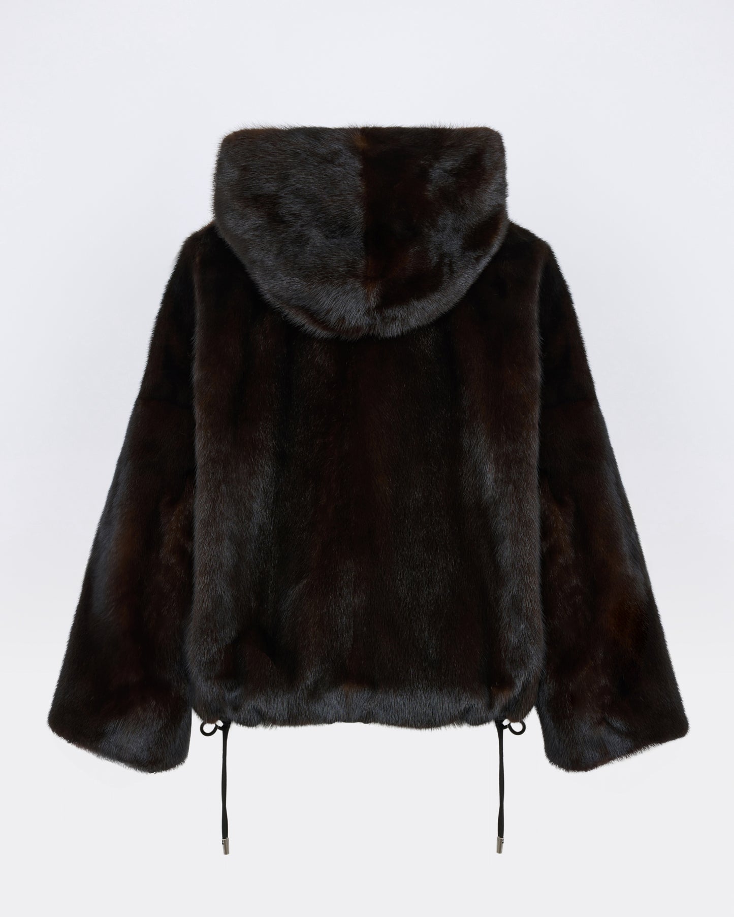 Short reversible water-repellent technical fabric jacket with mink fur - Yves Salomon - New Fall/Winter Collection