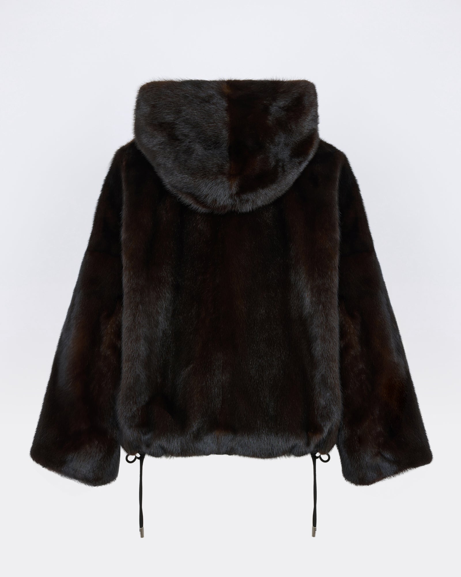 Short reversible water-repellent technical fabric jacket with mink fur - Yves Salomon - New Fall/Winter Collection