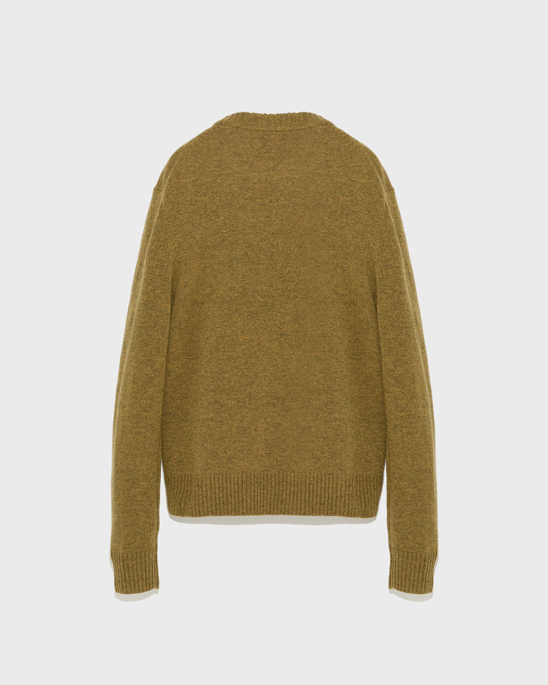 Wool-cashmere knit crew neck jumper-Yves Salomon-Winter sale & boxing day